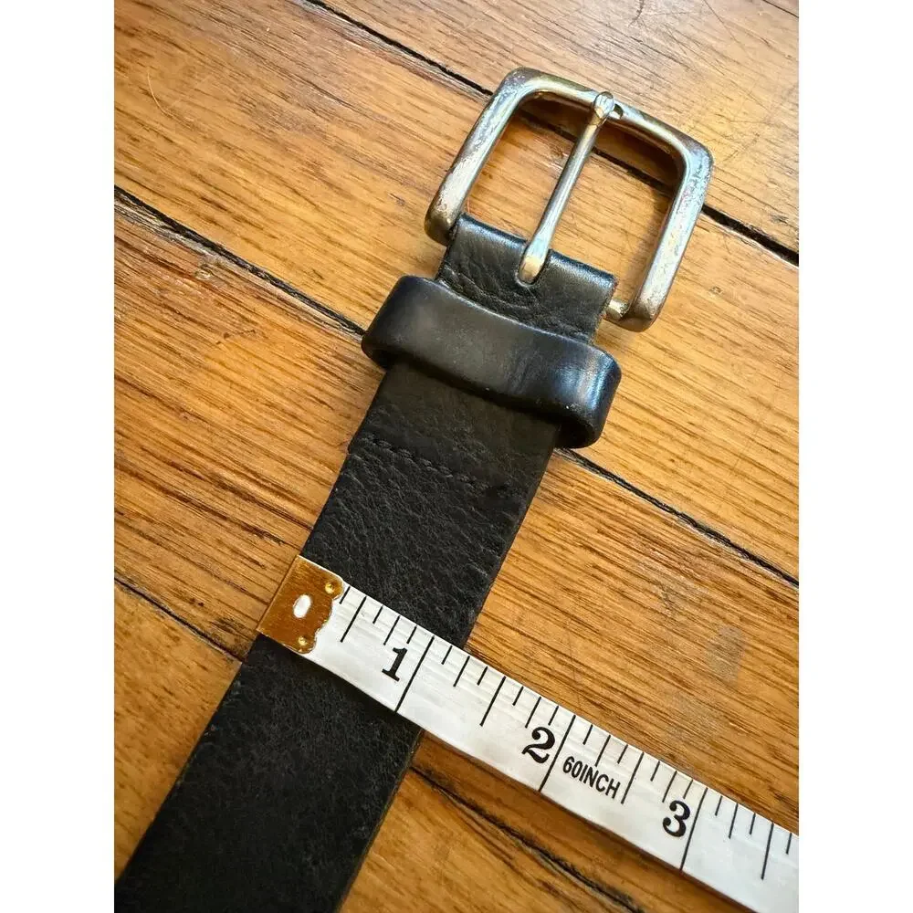 GAP 1969 Distressed Black Leather Belt Mens sz XL